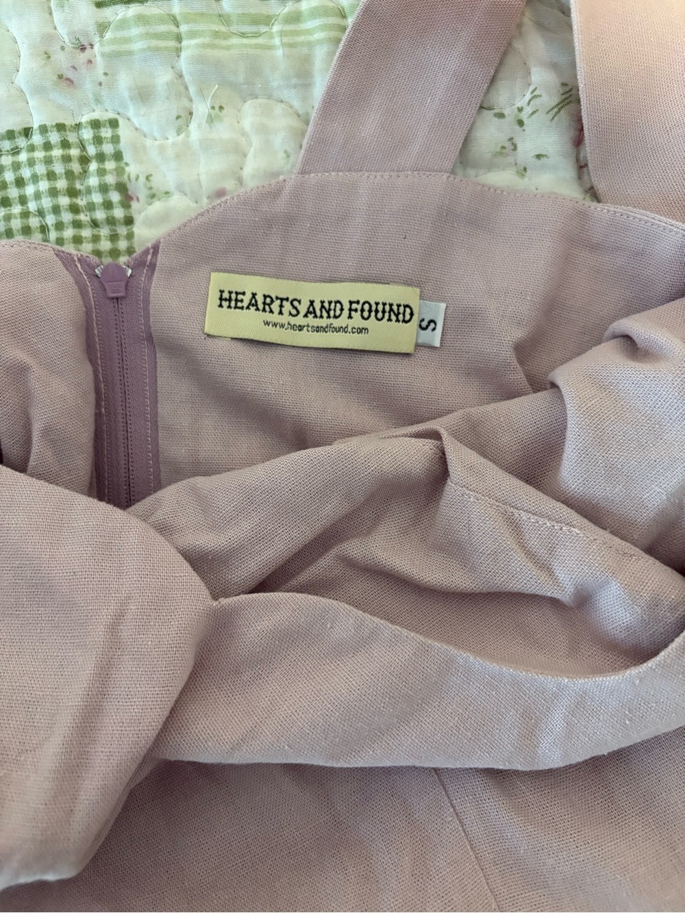 Hearts and Found Elizabeth dress in Lilac linen - Picture 6 of 12